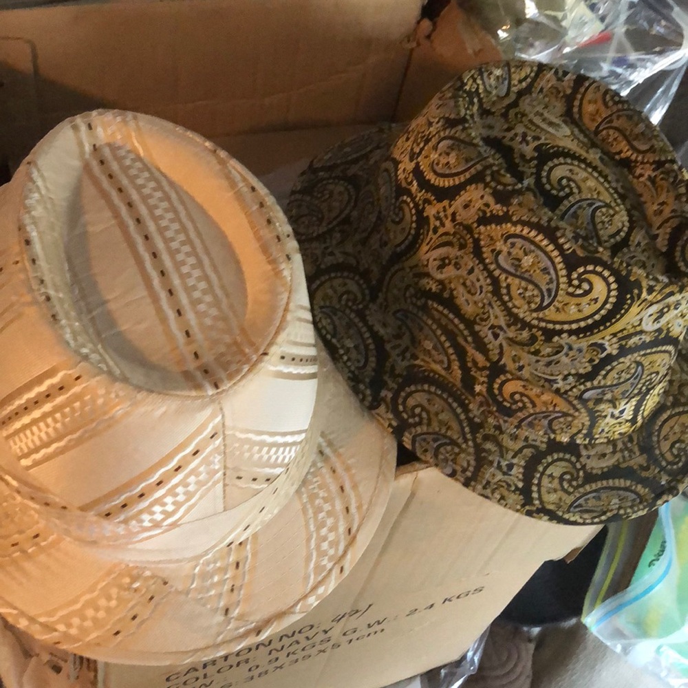 2 Size 60 Hats Brad New